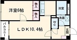 コートベネッセ熊本駅南 1LDKの間取図画像