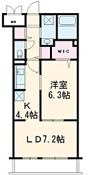 ブランヌーボー 1LDKの間取図画像