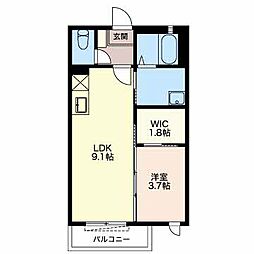 ボートハウス 1LDKの間取図画像