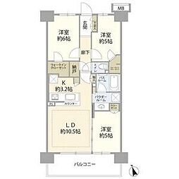 シティテラス八潮 3LDKの間取図画像