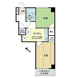 新小岩スカイマンション 2Kの間取図画像