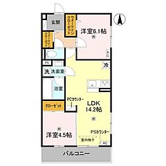 物件の間取り