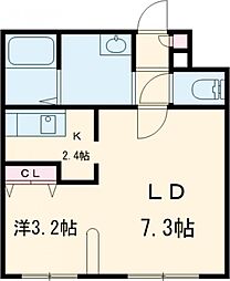 vivace 1LDKの間取図画像