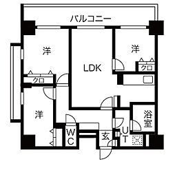 アーバンポイント高崎 2LDKの間取図画像
