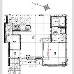 リーブルファイン下之一色町III 2号棟 1LDKの間取図画像