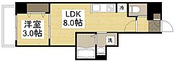 月光加賀 1LDKの間取図画像