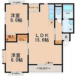 Ciao 2LDKの間取図画像