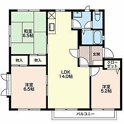 フレグランスアイビーC 3LDKの間取図画像