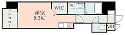 フルール米屋町 ワンルームの間取図画像