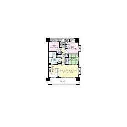 ライオンズ聖蹟桜ケ丘パシーナD 3LDKの間取図画像