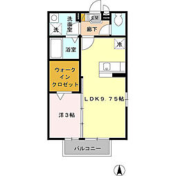 菊月はつしも館 1LDKの間取図画像