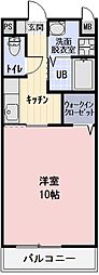 GrandeurA 1Kの間取図画像