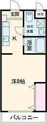 インペリアル寿町マンション 1Kの間取図画像