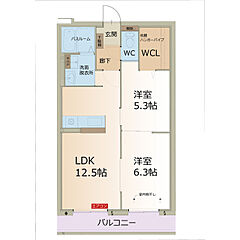物件の間取り