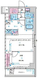 Genoviaカネガフチ 1LDKの間取図画像