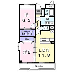 物件の間取り