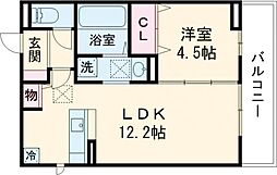 イーストプレイス須屋 1LDKの間取図画像