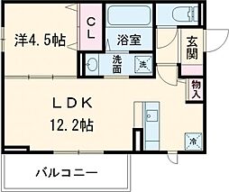 イーストプレイス須屋 1LDKの間取図画像