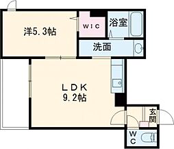 ホワイトメゾン御影 1LDKの間取図画像