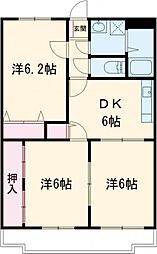 アークヒル 3DKの間取図画像