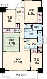 パストラルハイム豊橋壱番館 4LDKの間取図画像