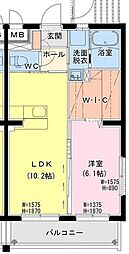 デイライト ヒルズ 1LDKの間取図画像