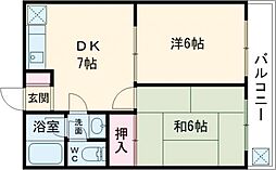 ワコーレエレガンス青梅 2DKの間取図画像