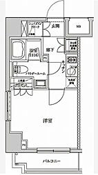 セジョリ墨田両国 1Kの間取図画像