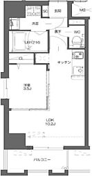 STADTLEBEN 1LDKの間取図画像
