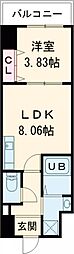FREEDOM residence堺寺地町 1LDKの間取図画像