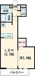KLEIS前橋本町 1LDKの間取図画像