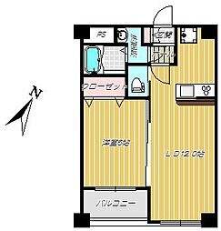 アークティ東谷山 1LDKの間取図画像