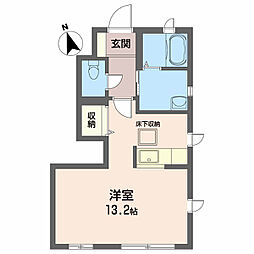 シャーメゾンパンジー ワンルームの間取図画像