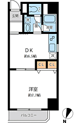 オーキッドレジデンス千葉中央 1DKの間取図画像