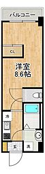 MODERNPALAZZO文教prima 1Kの間取図画像