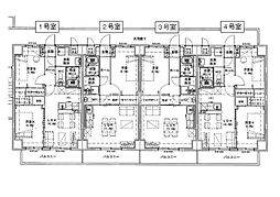 アルカディアKJ 1LDKの間取図画像