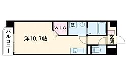 WING田崎 ワンルームの間取図画像