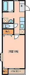 ソレイユパルク8番館 1Kの間取図画像