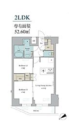 江東区深川2丁目マンション 1LDKの間取図画像
