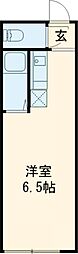 エルミタージュ ワンルームの間取図画像