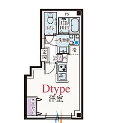 川口市中青木1丁目マンション ワンルームの間取図画像