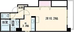 坊田第2ビル 1Kの間取図画像