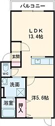 L ua(ルア) 1LDKの間取図画像