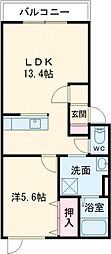 L ua(ルア) 1LDKの間取図画像