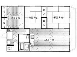 ベルガ徳力新町 3LDKの間取図画像