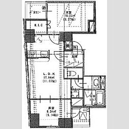 S-RESIDENCE日本橋浜町 2LDKの間取図画像