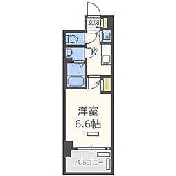 プレサンス梅田北オール 1Kの間取図画像