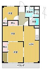 シャルムT・M 3LDKの間取図画像