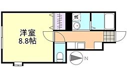 Alicia 1Kの間取図画像