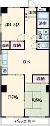ラ・メゾン・みづほ 3DKの間取図画像